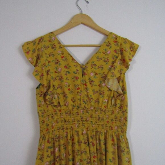 Matilda Jane Dress Medium Yellow Floral Fantasy Fancy Romantic Boho Cottage - Picture 8 of 14
